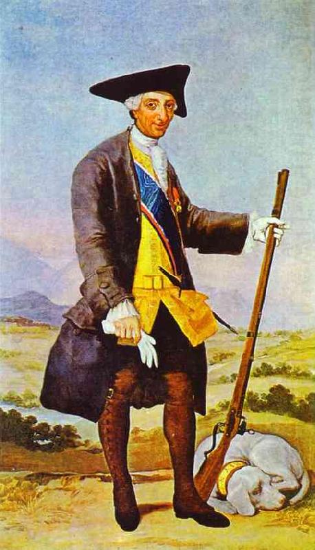 Francisco Jose de Goya Charles III in Hunting Costume china oil painting image